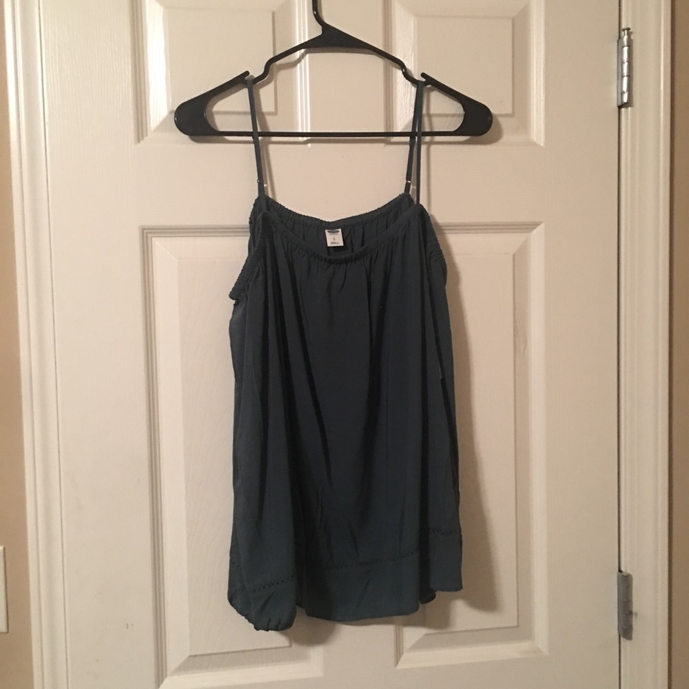 Blue Off The Shoulder Long Sleeve!